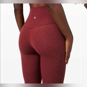 Lululemon align leggings 25” chianti